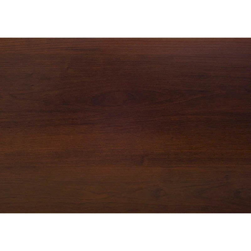 Ciemnobrązowa drewniana szafka RTV o długości 42 cali z otwartymi półkami, do telewizora 55-calowego, konsola multimedialna do salonu - 19.75H x 15.5W x 42L