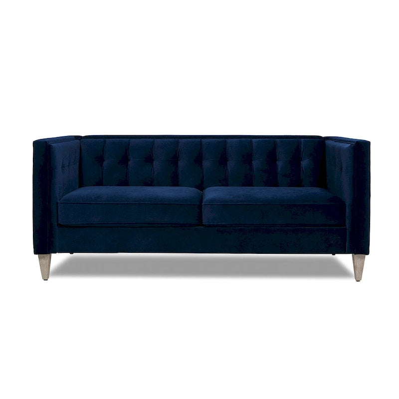 Tuxedo Fabric Sofa for Living Room, Upholstered Couch
