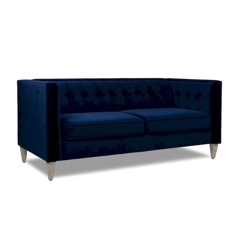 Tuxedo Fabric Sofa for Living Room, Upholstered Couch