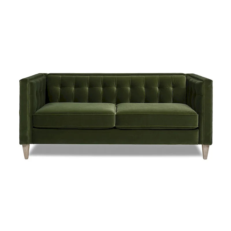 Tuxedo Fabric Sofa for Living Room, Upholstered Couch