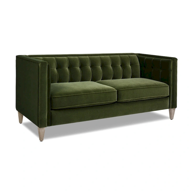 Tuxedo Fabric Sofa for Living Room, Upholstered Couch
