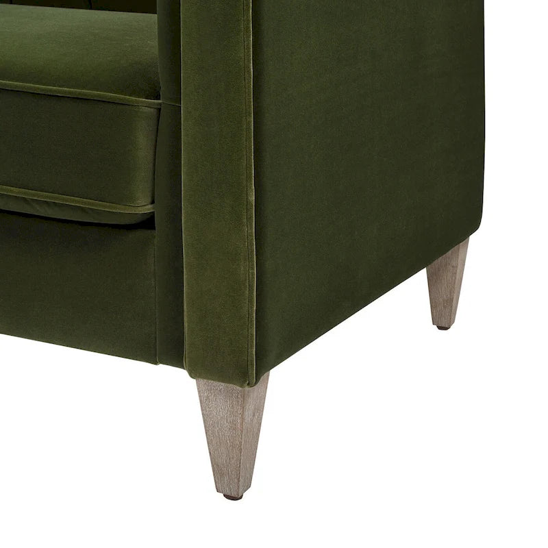 Tuxedo Fabric Sofa for Living Room, Upholstered Couch