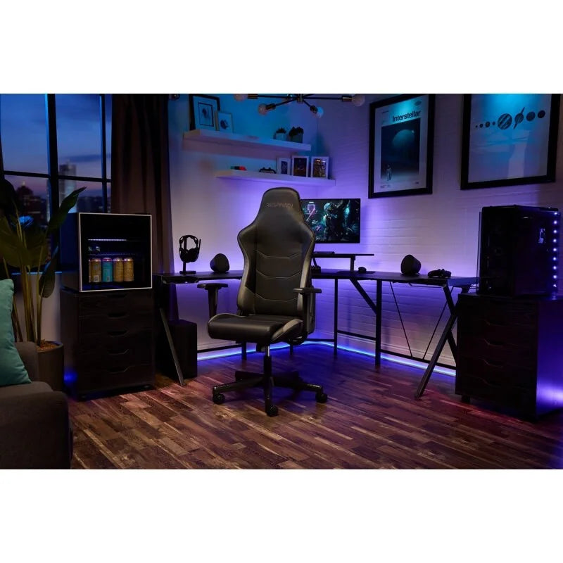 Ergonomischer Gamingstuhl - hoher Rückenlehnenstuhl im Rennsportstil für PC-Schreibtisch und Büro