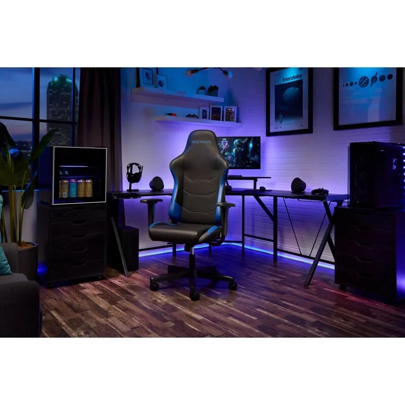 Ergonomischer Gamingstuhl - hoher Rückenlehnenstuhl im Rennsportstil für PC-Schreibtisch und Büro