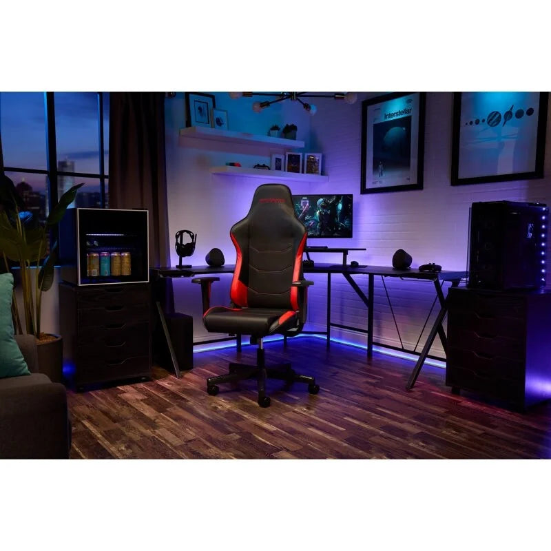 Ergonomischer Gamingstuhl - hoher Rückenlehnenstuhl im Rennsportstil für PC-Schreibtisch und Büro