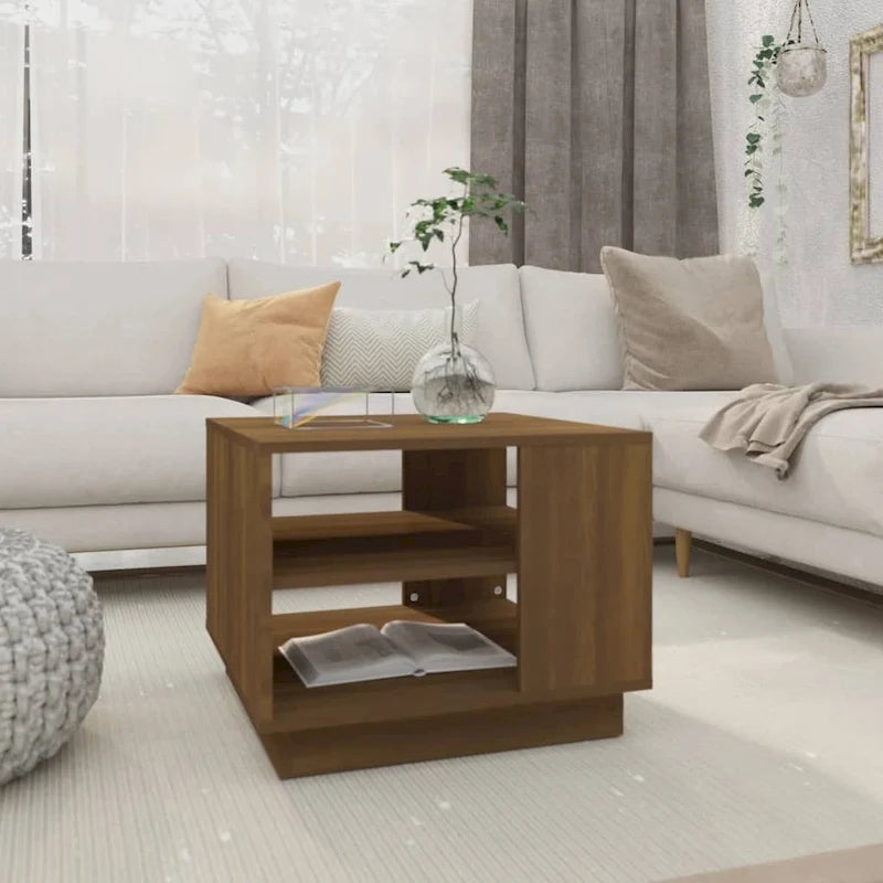 Coffee Table Accent End Side Sofa Table for Living Room Engineered Wood - 21.7 x 21.7 x 16.9
