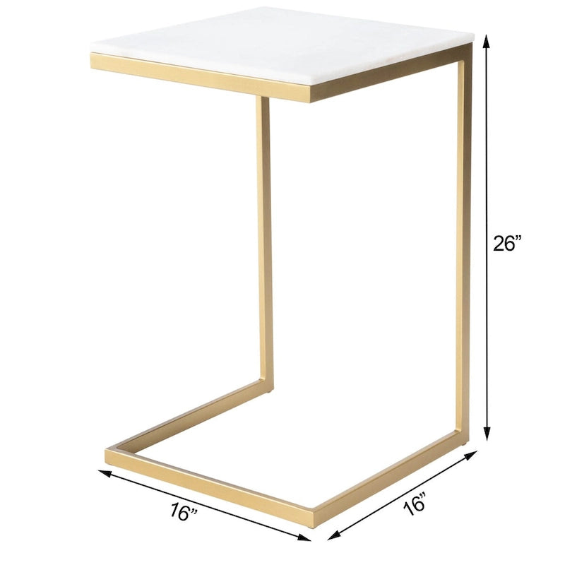 Marmor-Beistelltisch Lawler
