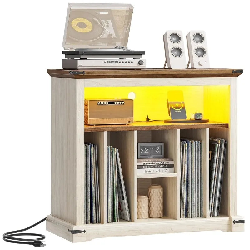 Móvel grande para gira-discos - 15.7D x 31.5W x 28.7H